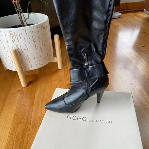 BCBG Black High Heel Boots ❤️ - Picture 4 of 6